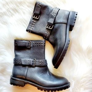 NWT Gianni Bini Stalo Stud Moto Boots 7